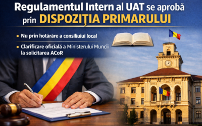 Regulamentul intern al UAT se aprobă prin dispoziția primarului